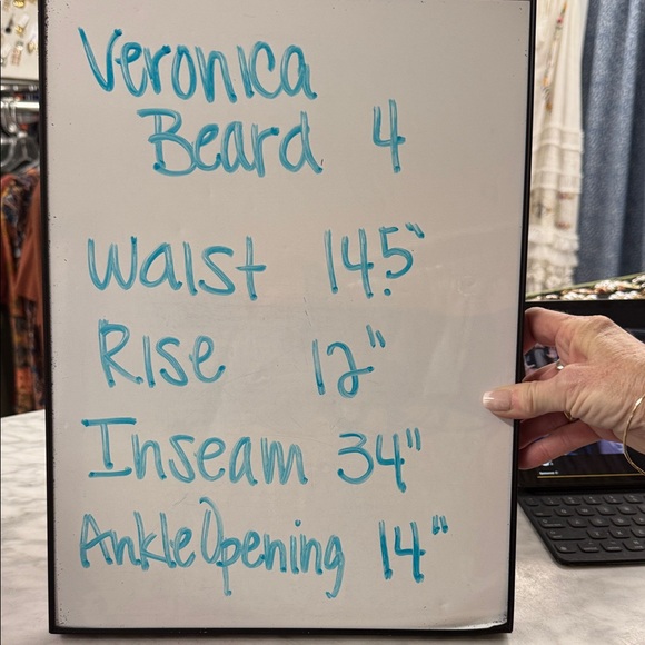 Veronica Beard Red Taren Wide Leg Trouser in Red Size 4 - Picture 9 of 14